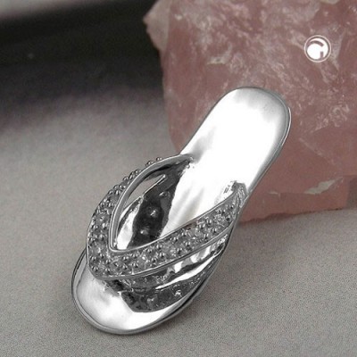 Anhänger Sandale Zirkonia 925 Sterlingsilber