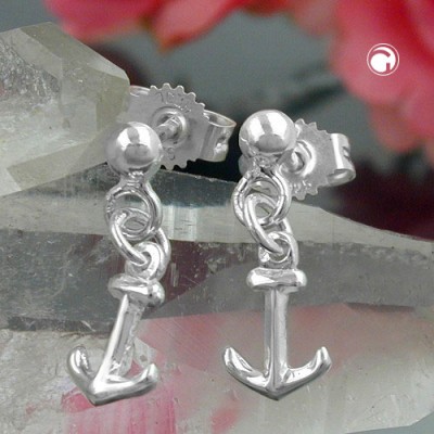 Ohrstecker mit Anker 925 Sterlingsilber