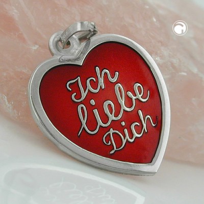 Anhänger -Ich liebe Dich- 925 Sterlingsilber