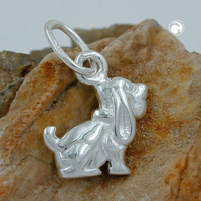 Anhänger Hund-Schlappohren 925 Sterlingsilber