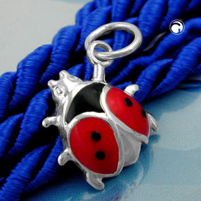 Anhänger Marienkäfer 925 Sterlingsilber