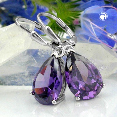 Ohrring Tropfen Zirkonia 925 Sterlingsilber