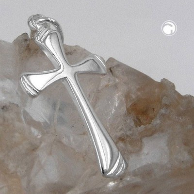 Anhänger Kreuz glänzend 925 Sterlingsilber