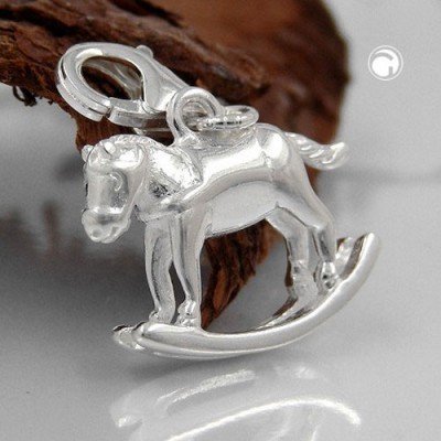 Anhänger Charm Schaukelpferd 925 Sterlingsilber
