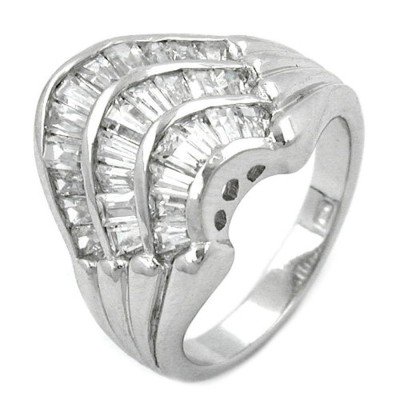 Ring Zirkonia weiß 925 Silber Größe 56