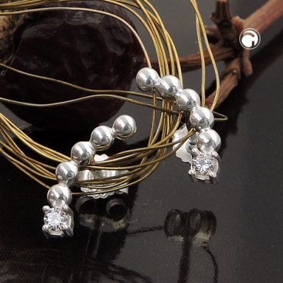 Ohrstecker Zirkonia 925 Sterlingsilber