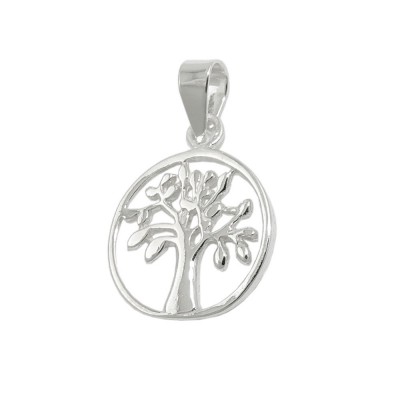 Anhänger Baum des Lebens glänzend 925 Sterlingsilber