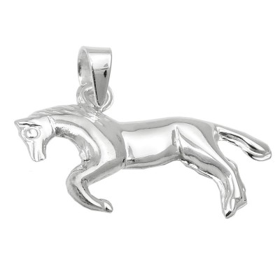 Anhänger Pferd glänzend 925 Sterlingsilber