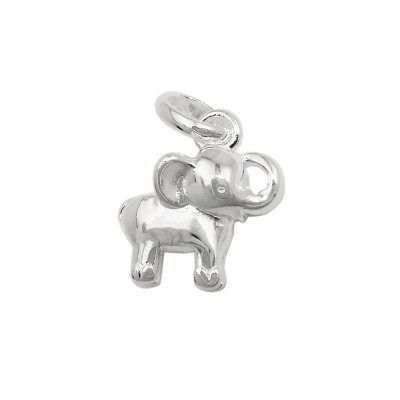 Anhänger kleiner Elefant vollplastisch glänzend 925 Silber