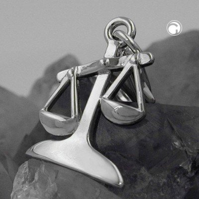 Anhänger Charm Waage 925 Sterlingsilber