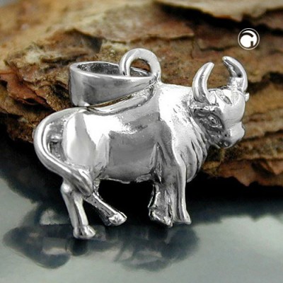 Anhänger Stier 925 Sterlingsilber