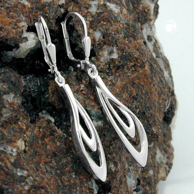 Ohrring Ohrring glänzend 925 Sterlingsilber