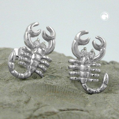 Ohrstecker Skorpion 925 Sterlingsilber