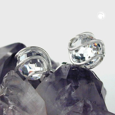 Ohrstecker Zirkonia weiß 925 Sterlingsilber