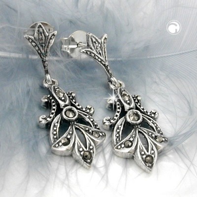 Ohrstecker Hänger Markasit 925 Sterlingsilber