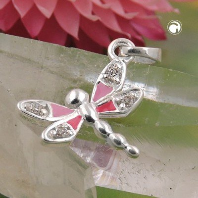 Anhänger Libelle Zirkonia 925 Sterlingsilber