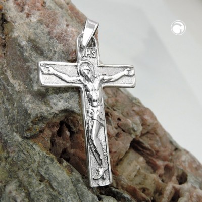 Anhänger Kreuz mit Jesus 925 Sterlingsilber