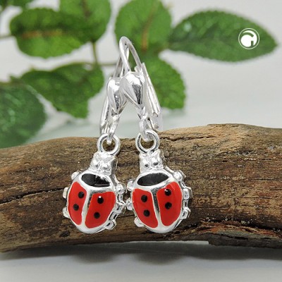 Ohrring Ohrring Marienkäfer 925 Sterlingsilber