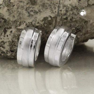 Creolen Ohrringe KlappCreolen Ohrringe 925 Sterlingsilber