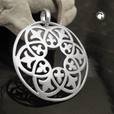 Anhänger Muster mattiert 925 Sterlingsilber