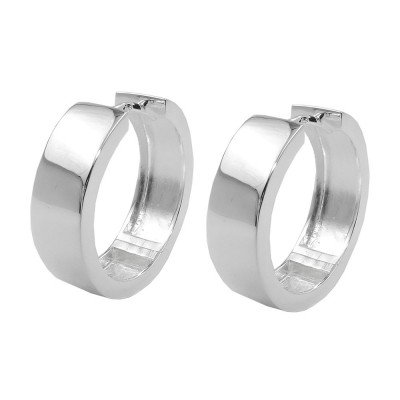 Creolen Klappscharnier glänzend 925 Sterlingsilber