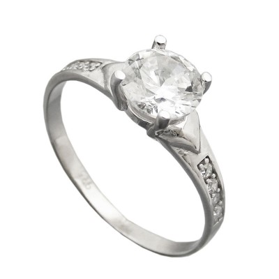 Ring Zirkonia 925 Silber Größe 59