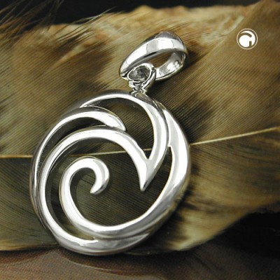 Anhänger Muster spiralförmig 925 Sterlingsilber