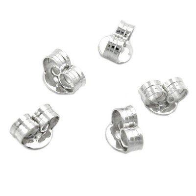 5 Paar Flügel 6mm Gegenstecker für Ohrstecker 925 Silber